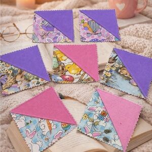 One Fabric Corner Bookmark of Your Choice Bunny Daisy Spring Cute BookLover Gift